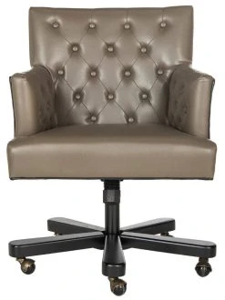 Chambers Office Chair In Clay/Black - Safavieh MCR4209A -Safavieh Homeware 187 mcr4209a front