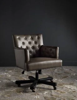 Chambers Office Chair In Clay/Black - Safavieh MCR4209A