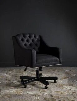 Salazar Office Chair In Black/Taupe - Safavieh MCR4210A