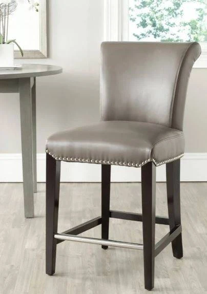 Seth Counter Stool In Clay/Espresso - Safavieh MCR4509F 3 Seth Counter Stool In Clay/Espresso - Safavieh MCR4509F