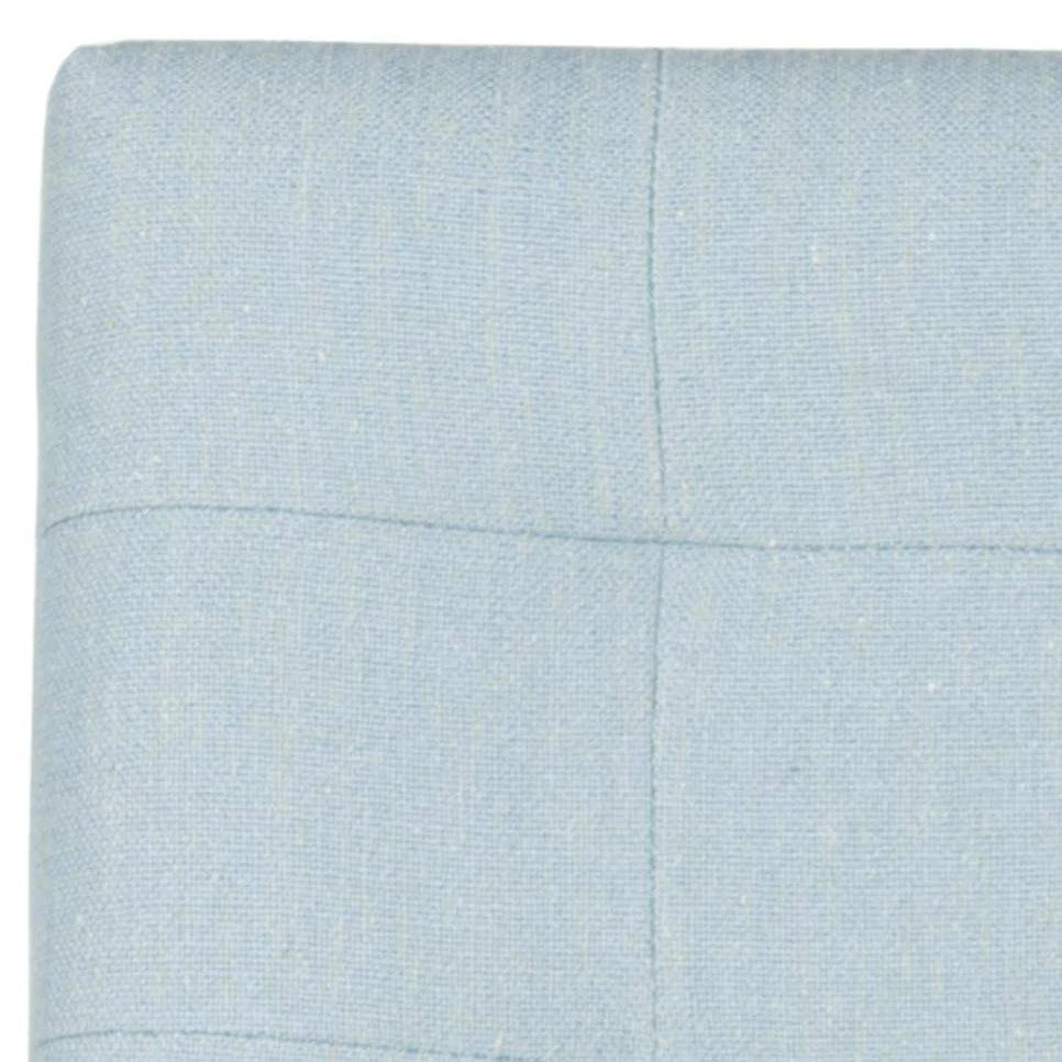 Thompson 23.9" Linen Counter Stool W/ Silver Nailheads In Sky Blue/Espresso - Safavieh MCR4511G 8 Thompson 23.9" Linen Counter Stool W/ Silver Nailheads In Sky Blue/Espresso - Safavieh MCR4511G - Image 6