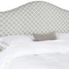CONNIE GREY/WHITE HEADBOARD SILVER NAIL HEAD (FULL) - Safavieh MCR4619G 1 CONNIE GREY/WHITE HEADBOARD SILVER NAIL HEAD (FULL) - Safavieh MCR4619G -Safavieh Homeware 187 mcr4619g 2
