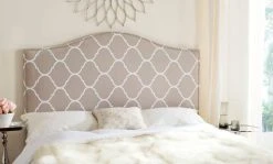 CONNIE PEARL LATTICE GREY HEADBOARD (QUEEN) - Safavieh MCR4620M