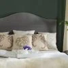 CONNIE GREY HEADBOARD SILVER NAIL HEAD (QUEEN) - Safavieh MCR4620P -Safavieh Homeware 187 mcr4620p 1