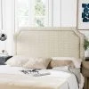 SHAYNE WHEAT & PALE BLUE HEADBOARD SILVER NAIL HEAD (QUEEN) - Safavieh MCR4622M -Safavieh Homeware 187 mcr4622m 1