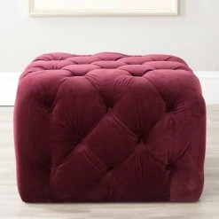 KENAN TUFTED OTTOMAN - Safavieh MCR4635A -Safavieh Homeware 187 mcr4635a 2
