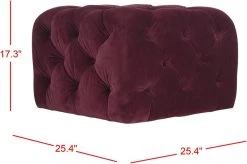 KENAN TUFTED OTTOMAN - Safavieh MCR4635A -Safavieh Homeware 187 mcr4635a 5