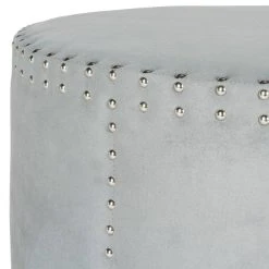SHERRI COCKTAIL OTTOMAN SILVER NAIL HEADS - Safavieh MCR4640F -Safavieh Homeware 187 mcr4640f 2