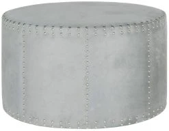 SHERRI COCKTAIL OTTOMAN SILVER NAIL HEADS - Safavieh MCR4640F -Safavieh Homeware 187 mcr4640f 4