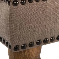 BARNEY TUFTED BENCH BRASS NAIL HEADS - Safavieh MCR4649C -Safavieh Homeware 187 mcr4649c 6