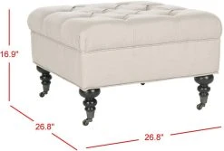 ANGELINE TUFTED OTTOMAN - Safavieh MCR4671A -Safavieh Homeware 187 mcr4671a 5