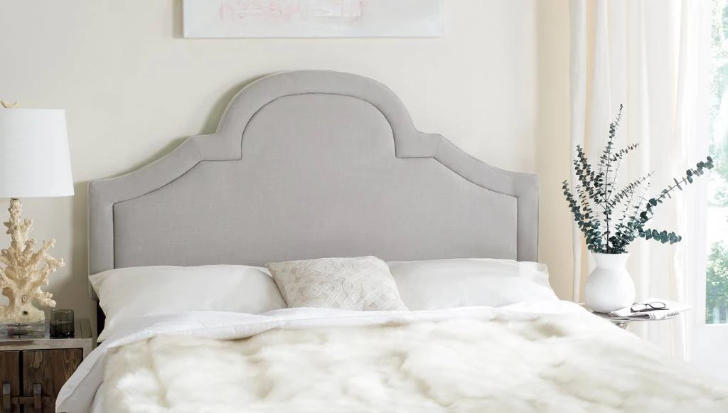 KERSTIN ARCTIC GREY ARCHED HEADBOARD (FULL) - Safavieh MCR4677B 4 KERSTIN ARCTIC GREY ARCHED HEADBOARD (FULL) - Safavieh MCR4677B - Image 2