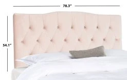 AXEL HEMP LINEN TUFTED HEADBOARD (FULL) - Safavieh MCR4681L-F -Safavieh Homeware 187 mcr4681l f 4