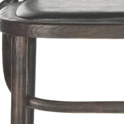 Kenny Bar Stool - Brass Nail Heads In Antique Black/Dark Umber - Safavieh MCR4687A -Safavieh Homeware 187 mcr4687a swatch