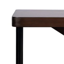 Bruno Industrial TV Stand In Walnut/Black - Safavieh MED5001A -Safavieh Homeware 187 med5001a detail