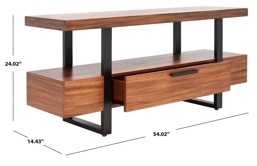 BRIGHAM 1 DRAWER MEDIA STAND - Safavieh MED5003A 14 BRIGHAM 1 DRAWER MEDIA STAND - Safavieh MED5003A - Image 12