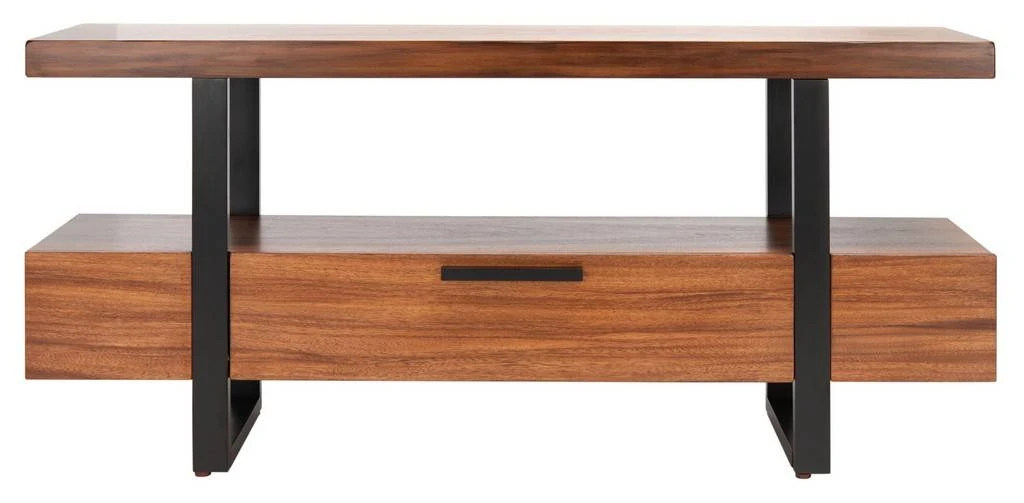 BRIGHAM 1 DRAWER MEDIA STAND - Safavieh MED5003A 4 BRIGHAM 1 DRAWER MEDIA STAND - Safavieh MED5003A - Image 2