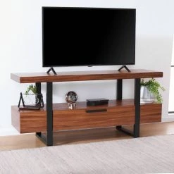 BRIGHAM 1 DRAWER MEDIA STAND - Safavieh MED5003A 18 BRIGHAM 1 DRAWER MEDIA STAND - Safavieh MED5003A -Safavieh Homeware 187 med5003a 2