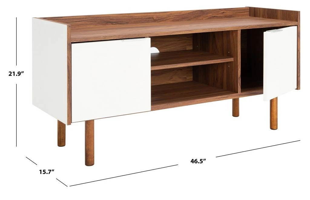 DIARA 2 SHELF 2 DOOR MEDIA STAND - Safavieh MED9603A 13 DIARA 2 SHELF 2 DOOR MEDIA STAND - Safavieh MED9603A - Image 11