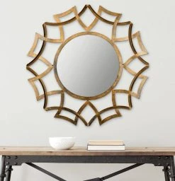 INCA SUNBURST MIRROR - Safavieh MIR4008A -Safavieh Homeware 187 mir4008a 2