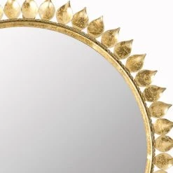 LEAF CROWN SUNBURST MIRROR - Safavieh MIR4025A