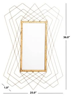 HAZELTON MIRROR - Safavieh MIR4093A 11 HAZELTON MIRROR - Safavieh MIR4093A -Safavieh Homeware 187 mir4093a 4