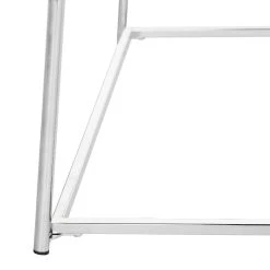 Ellie Glass Coffee Table In Chrome - Safavieh MMT6004A 11 Ellie Glass Coffee Table In Chrome - Safavieh MMT6004A -Safavieh Homeware 187 mmt6004a leg