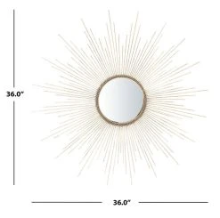 MARIBEL SUNBURST MIRROR - Safavieh MRR1004A 11 MARIBEL SUNBURST MIRROR - Safavieh MRR1004A -Safavieh Homeware 187 mrr1004a 4