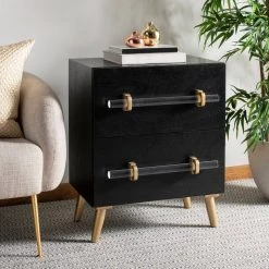 SIENNE 2 DRAWER NIGHTSTAND - Safavieh NST6600A 13 SIENNE 2 DRAWER NIGHTSTAND - Safavieh NST6600A -Safavieh Homeware 187 nst6600a 2