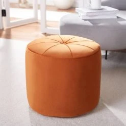 HAWKEM CYLINDER OTTOMAN - Safavieh OTT4502A -Safavieh Homeware 187 ott4502a 2