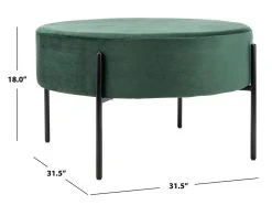 LISBON ROUND COCKTAIL OTTOMAN - Safavieh OTT6203A -Safavieh Homeware 187 ott6203a 7
