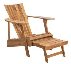 MERLIN ADIRONDACK CHAIR WITH RETRACTABLE FOOTREST - Safavieh PAT6760A -Safavieh Homeware 187 pat6760a 6