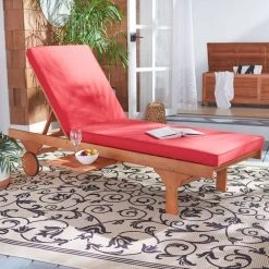 NEWPORT CHAISE LOUNGE CHAIR WITH SIDE TABLE - Safavieh PAT7022R -Safavieh Homeware 187 pat7022r 12
