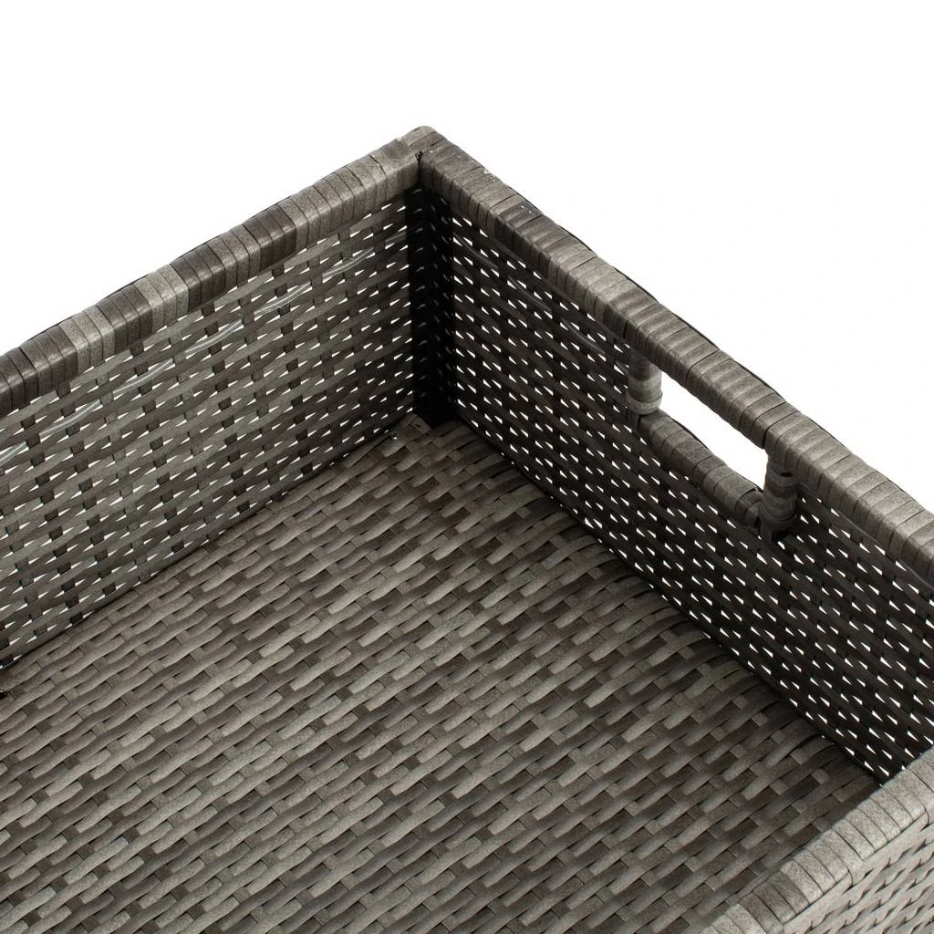 PRAMLA OUTDOOR SETTE WITH OTTOMAN - Safavieh PAT7515B 3 PRAMLA OUTDOOR SETTE WITH OTTOMAN - Safavieh PAT7515B