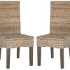 Ozias 19''H Wicker Dining Chair In Grey - Safavieh SEA8014A-SET2 1 Ozias 19''H Wicker Dining Chair In Grey - Safavieh SEA8014A-SET2 -Safavieh Homeware 187 sea8014a set2