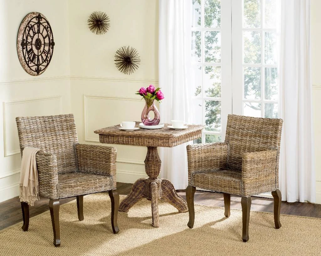 Armando 18''H Wicker Dining Chair In Natural - Safavieh SEA8019A-SET2 4 Armando 18''H Wicker Dining Chair In Natural - Safavieh SEA8019A-SET2 - Image 2