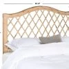 GABRIELLE WHITE WASHED WICKER HEADBOARD (QUEEN) - Safavieh SEA8031C-Q -Safavieh Homeware 187 sea8031c q 1