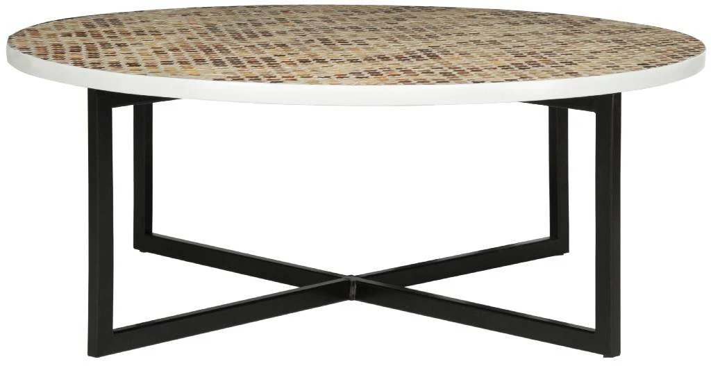 Cheyenne Coffee Table In Cream - Safavieh TRB1001F 5 Cheyenne Coffee Table In Cream - Safavieh TRB1001F - Image 3