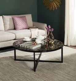 Cheyenne Coffee Table In Grey - Safavieh TRB1001H