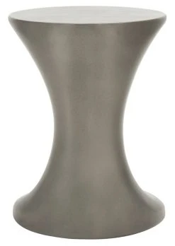 KAVITA CONCRETE ACCENT STOOL - Safavieh VNN1035A