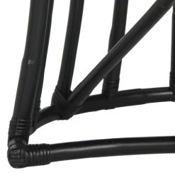 Bates Rattan Accent Chair In Black/White - Safavieh WIK6500A 11 Bates Rattan Accent Chair In Black/White - Safavieh WIK6500A -Safavieh Homeware 187 wik6500a leg