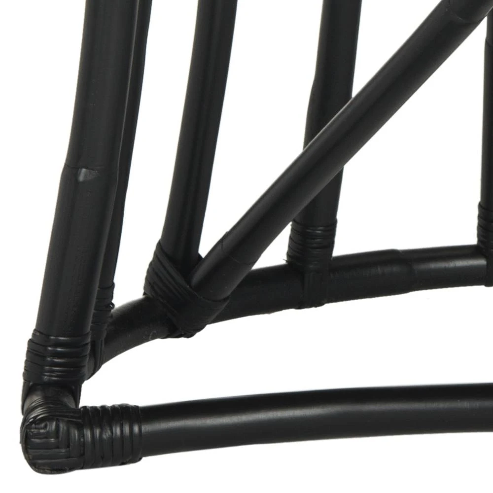 Bates Rattan Accent Chair In Black/White - Safavieh WIK6500A 6 Bates Rattan Accent Chair In Black/White - Safavieh WIK6500A - Image 4