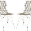 Minerva Wicker Dining Chair In White Wash - Safavieh WIK6510C-SET2 -Safavieh Homeware 187 wik6510c set2