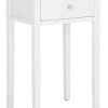 Abel Nightstand W/ Storage Drawer In White - Safavieh AMH6626E