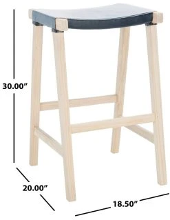 AARIZ RECTANGLE BARSTOOL - Safavieh BST1010A -Safavieh Homeware bst1010a dim