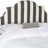HALLMAR BLACK & WHITE STRIPE HEADBOARD (QUEEN) - Safavieh MCR4680K
