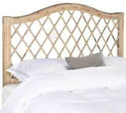 GABRIELLE WHITE WASHED WICKER HEADBOARD (FULL) - Safavieh SEA8031C-F