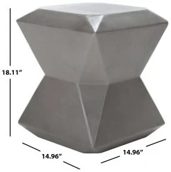 CONAN CONCRETE ACCENT STOOL - Safavieh VNN1030A -Safavieh Homeware vnn1030a dim